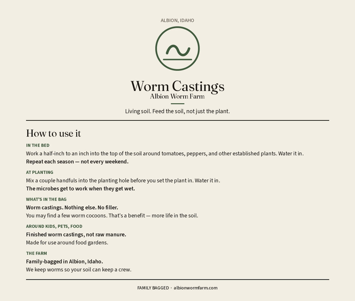Worm Castings
